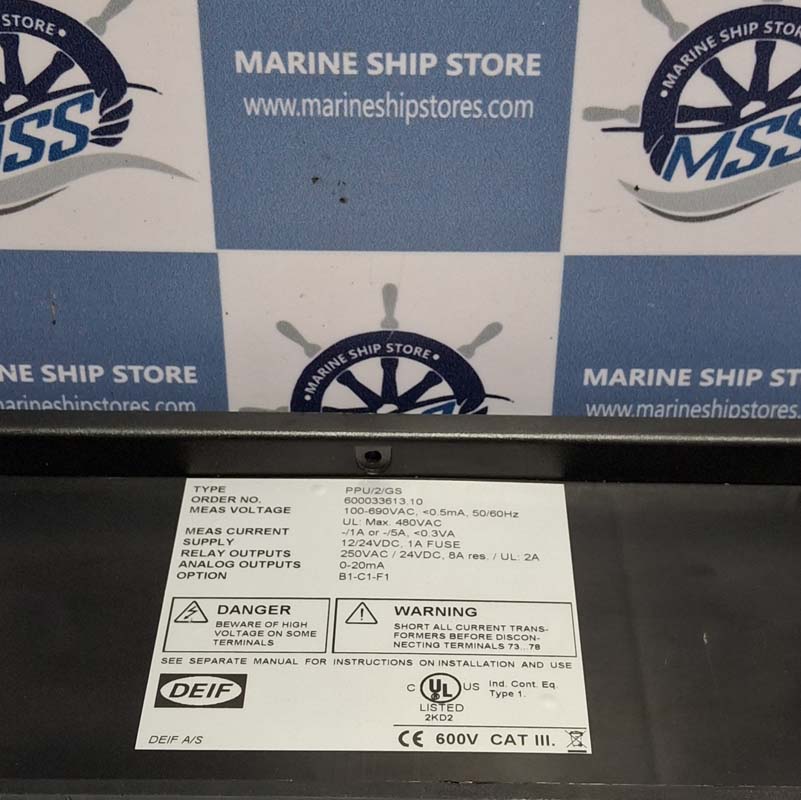 DEIF PPU-2-GS 600033613.10 WITH DISPLAY GENERATOR UNIT