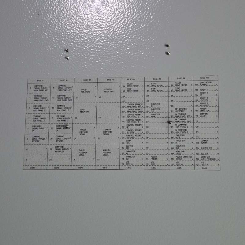 BRUNVOLL AZIMUTH THRUSTER 039685 ELECTRONIC CABINET BRIDGE WEB PANEL