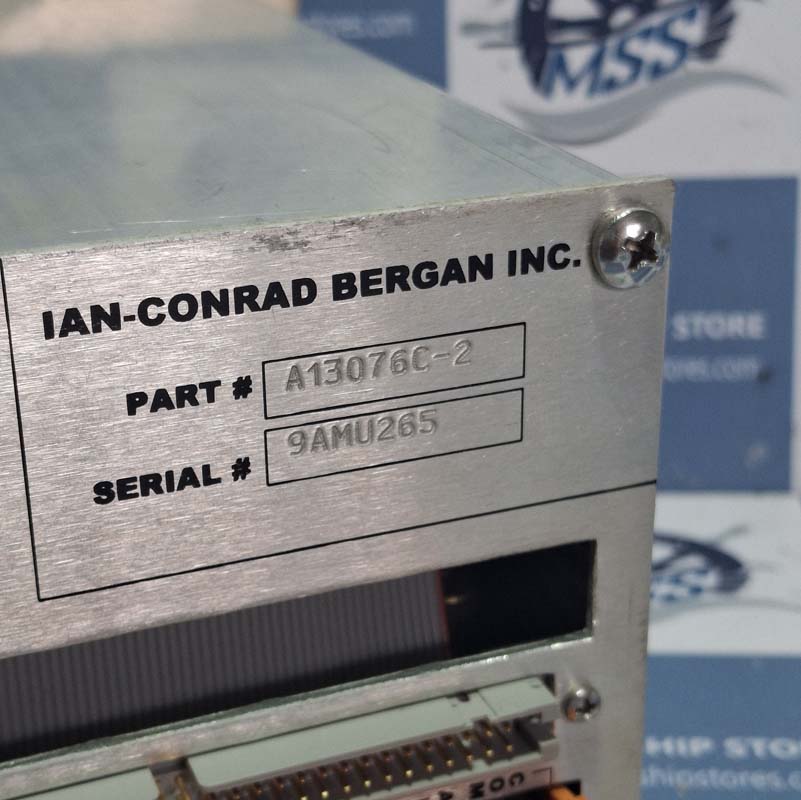 IAN-CONRAD BERGAN A13076C-2 AMU GUARD LEVEL ALARM MONITORING UNIT