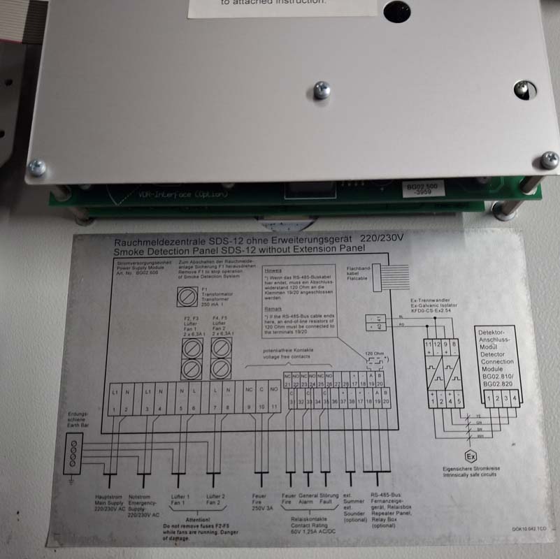 SAFETEC SDS-48 SMOKE DETECTION PANEL