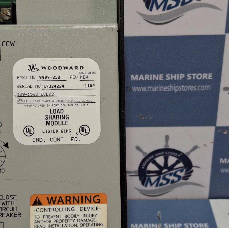 WOODWARD 9907-838 REV-NEW LOAD SHARING MODULE-1 WOODWARD 9907-838 REV-NEW LOAD SHARING MODULE