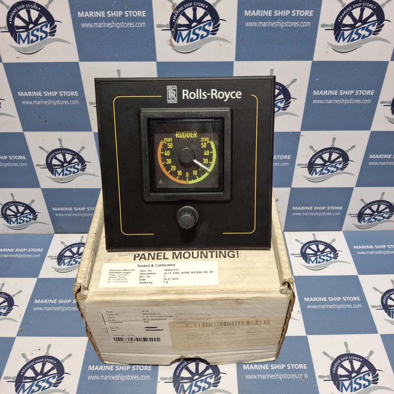 ROLLS ROYCE DEIF XL72 400052304.10 RPM RUDDER ANGLE INDICATOR
