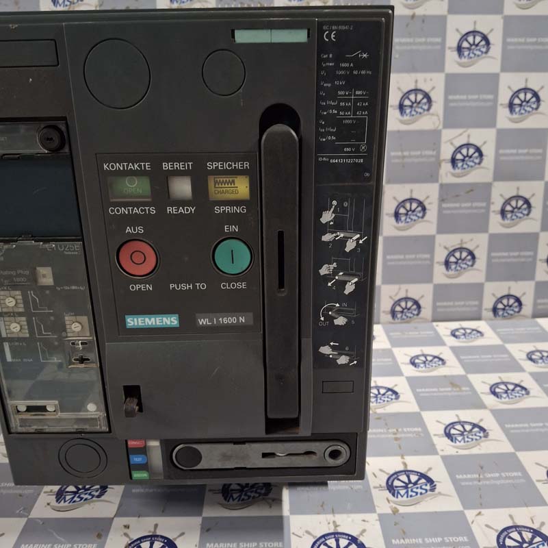 SIEMENS WL-I-1600 N 3WL9211-2AC21-0B21 AIR CIRCUIT BREAKER-1 SIEMENS WL-I-1600 N 3WL9211-2AC21-0BA1 AIR CIRCUIT BREAKER