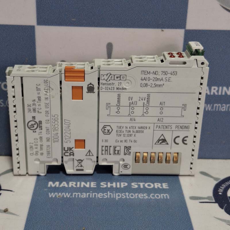 WAGO 750-453 4-CHANNEL ANALOG OUTPUT MODULE