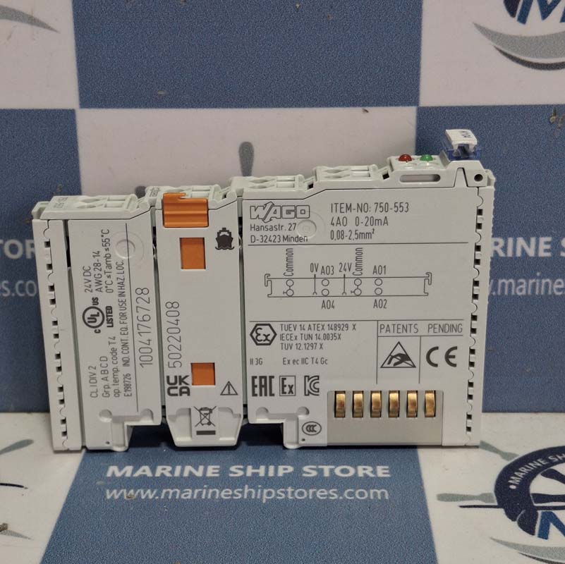 WAGO 750-553 ANALOG OUTPUT MODULE-1 WAGO 750-553 ANALOG OUTPUT MODULE