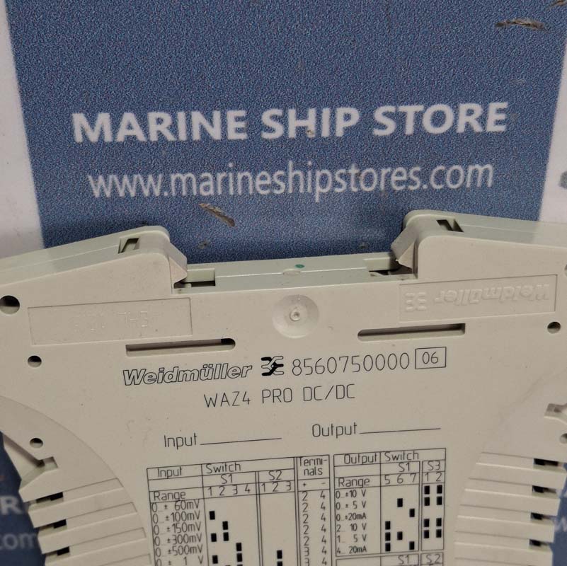 WEIDMULLER 8560750000-06 WAZ4 PRO SIGNAL CONVERTER-1 WEIDMULLER 8560750000-06 WAZ4 PRO SIGNAL CONVERTER