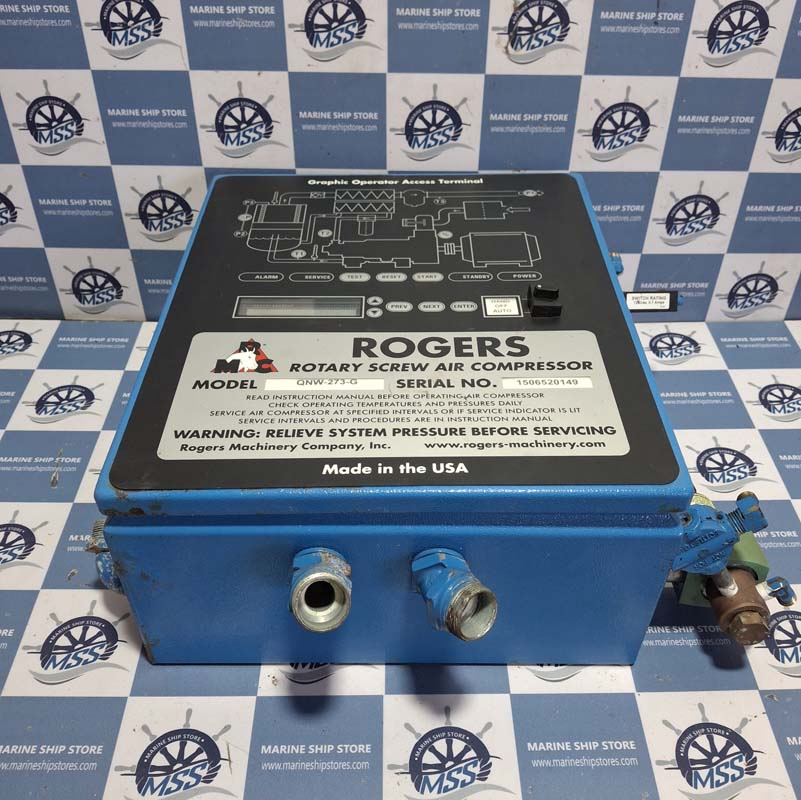 ROGERS QNW-273-G ROTARY SCREW AIR COMPRESSOR
