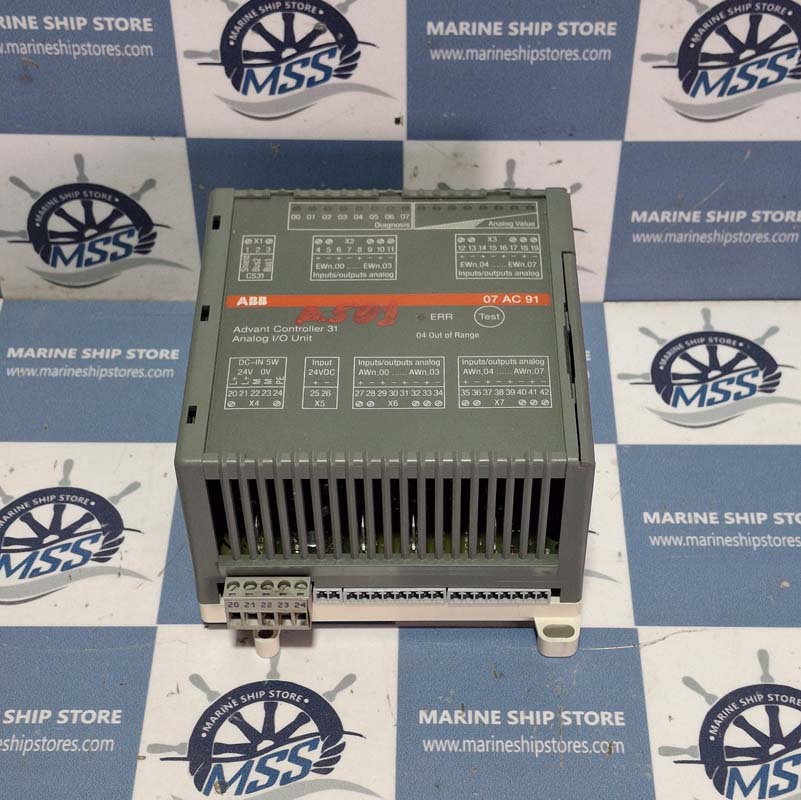 ABB 07AI91 GJR5251600R0202 07AC91I1 ADVANT CONTROLLER 31 ANALOG INPUT UNIT