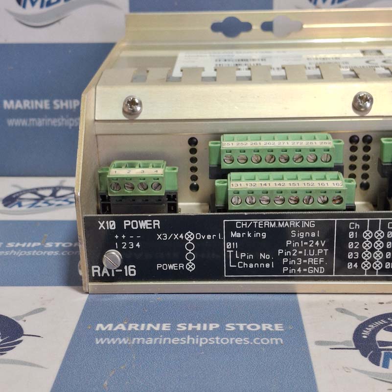 KONGSBERG RAI-16 8100148 HA451671A2 REV-E3 REMOTE DIGITAL INPUT MODULE