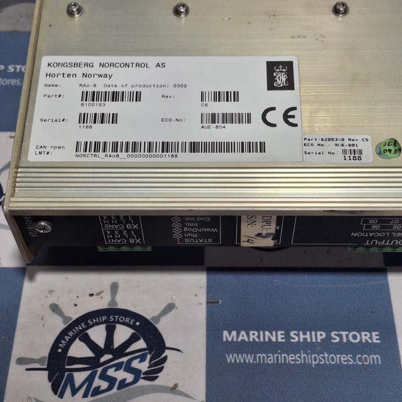 KONGSBERG RAO-8 8100153 HA451672A REV-C6 REMOTE ANALOGUE OUTPUT MODULE-3 KONGSBERG RAO-8 8100153 HA451672A REV-C6 REMOTE ANALOGUE OUTPUT MODULE