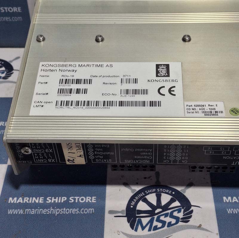 KONGSBERG RDO-16 8100155 HA451675A REV-F REMOTE DIGITAL OUTPUT MODULE-3 KONGSBERG RDO-16 8100155 HA451675A REV-F REMOTE DIGITAL OUTPUT MODULE