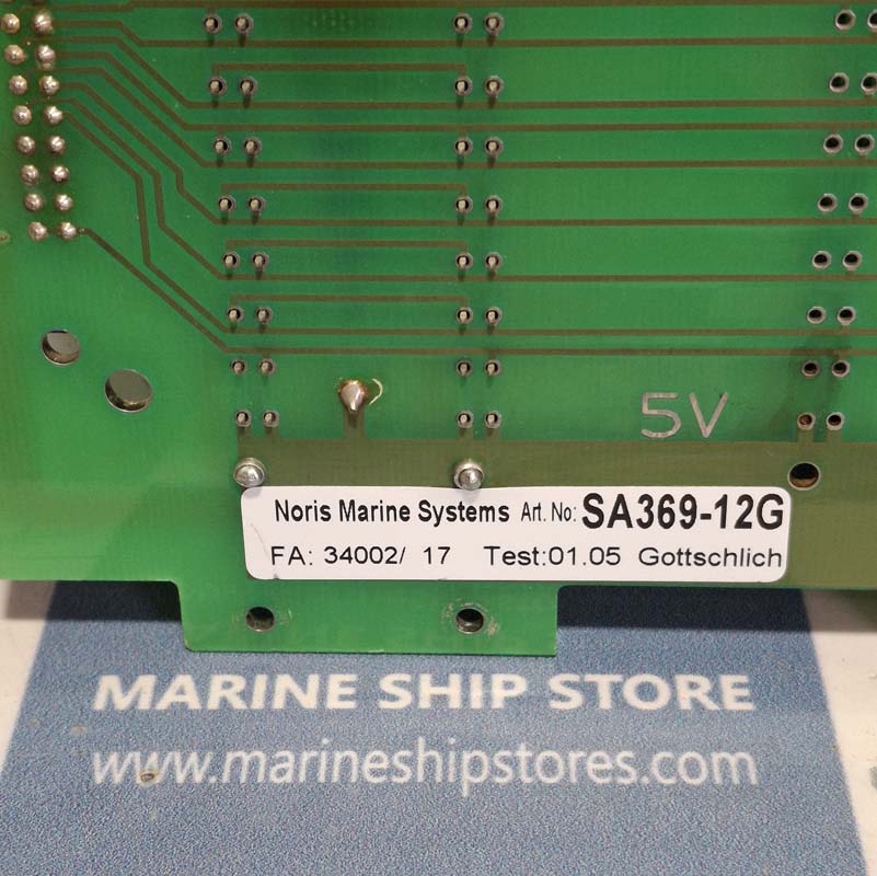 NORIS MARINE SYSTEMS SA369-12G 34002 SPEED MONITORING SYSTEM PCB CARD