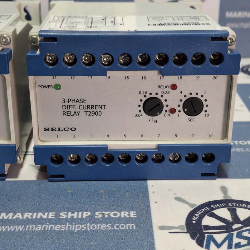SELCO T2900 3-PHASE DIFFERENTIAL CURRENT RELAY