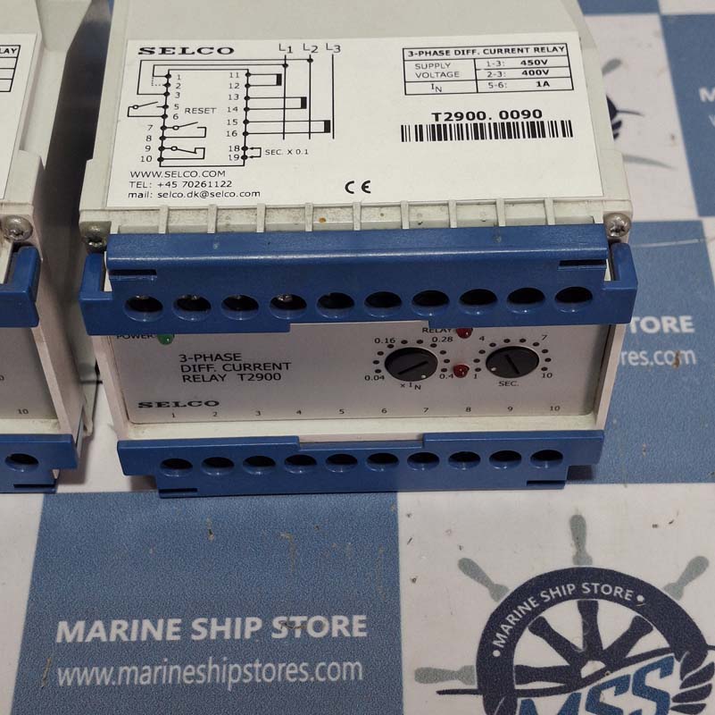 SELCO T2900 3-PHASE DIFFERENTIAL CURRENT RELAY