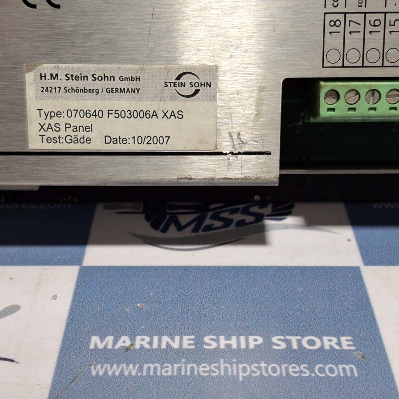 STEIN SOHN-VISTA AUTOMATION 070640-F503006A-XAS EXTENSTION ALARM SYSTEM PANEL