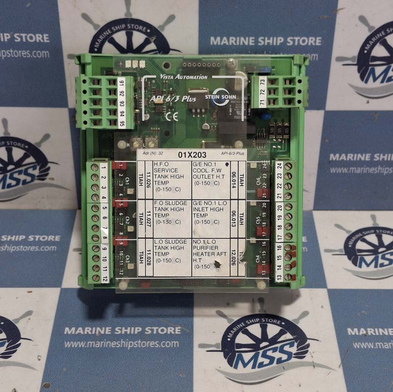 STEIN SOHN-VISTA AUTOMATION API-6-3-PLUS F102004A REV-F ANALOG MODULE