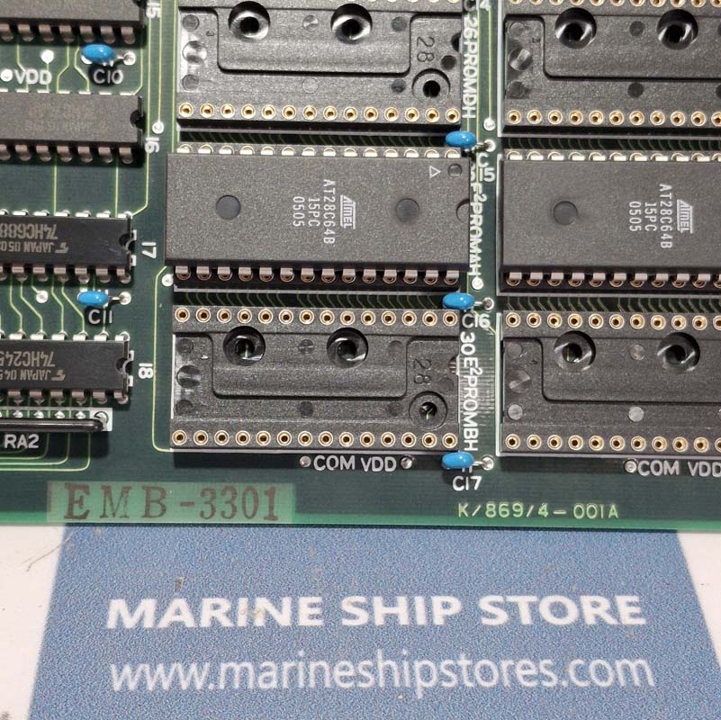 TERASAKI EMB-3301 K-869-4-001A MEMORY MODULE PCB CARD-2 TERASAKI EMB-3301 K-869-4-001A MEMORY MODULE PCB CARD