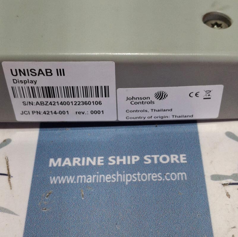 JOHNSON CONTROLS SABROE UNISAB III 4214-001 REV-0001 4209-001 DISPLAY CONTROLLER UNIT