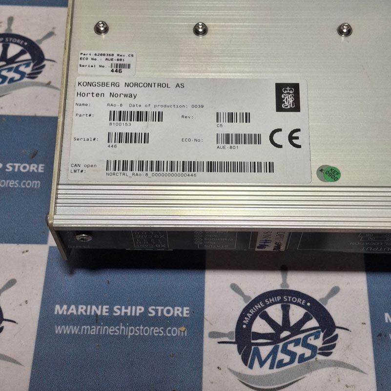 KONGSBERG NORCONTROL RAO-8 8100153 HA451672A REV-C5 REMOTE ANALOG OUTPUT MODULE-3 KONGSBERG NORCONTROL RAO-8 8100153 HA451672A REV-C5 REMOTE ANALOG OUTPUT MODULE