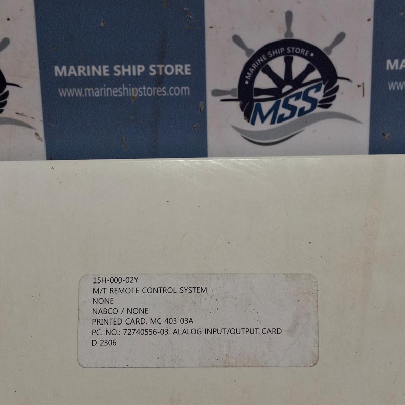 NABCO MC-403-03C 885-72739905 PRINTED ANALOG INPUT-OUTPUT CARD-1 NABCO MC-403-03C 885-72739905 PRINTED ANALOG INPUT-OUTPUT CARD