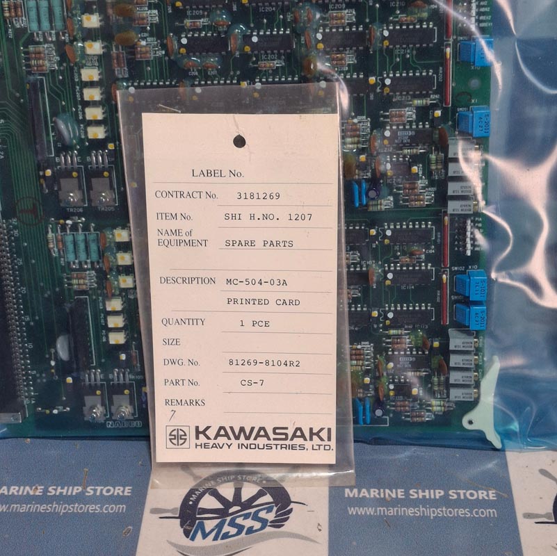 NABCO MC-504-03A 883-72740462 PRINTED F-V CONVERTER CARD