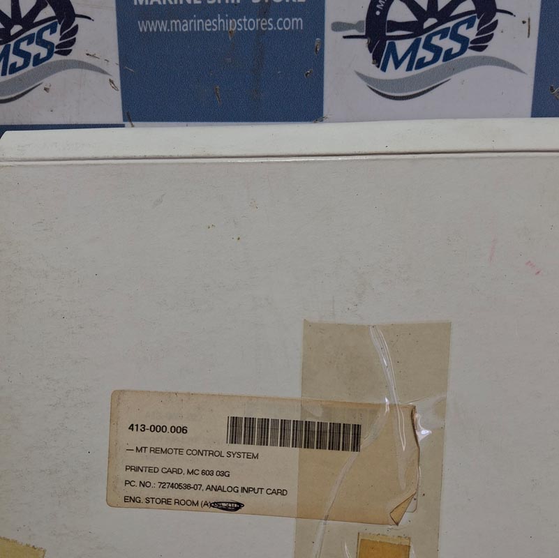 NABCO MC-603-03G 885-72739837 PRINTED ANALOG INPUT CARD-2 NABCO MC-603-03G 885-72739837 PRINTED ANALOG INPUT CARD