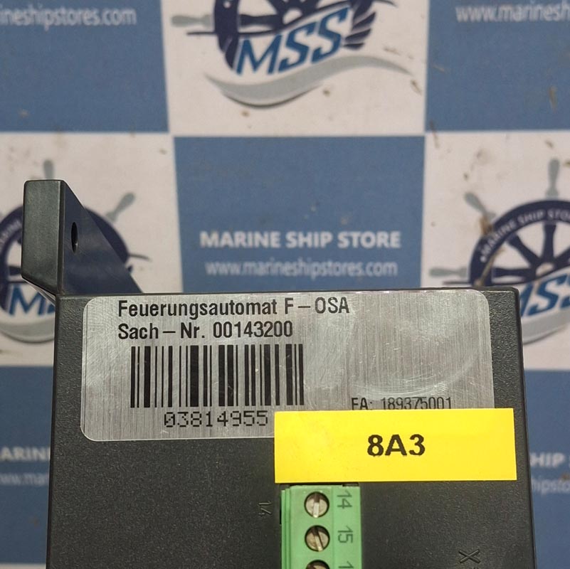 SAACKE F-OSA 1-8400-143200 BURNER PROGRAM CONTROLLER UNIT-2 SAACKE F-OSA 1-8400-143200 BURNER PROGRAM CONTROLLER UNIT