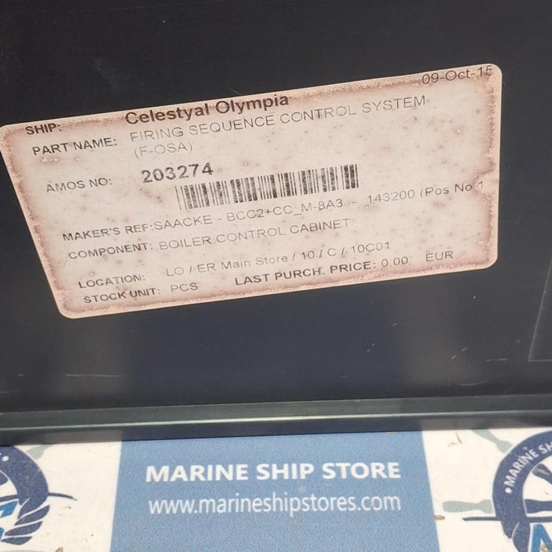 SAACKE F-OSA 1-8400-143200 BURNER PROGRAM CONTROLLER UNIT-3 SAACKE F-OSA 1-8400-143200 BURNER PROGRAM CONTROLLER UNIT