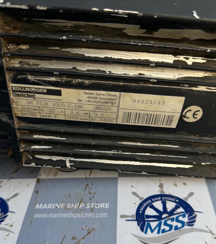 KOLLMORGEN SEIDEL SM-71-K 3000-G-IBK SERVO MOTOR-4 KOLLMORGEN SEIDEL SM-71-K 3000-G-IBK SERVO MOTOR