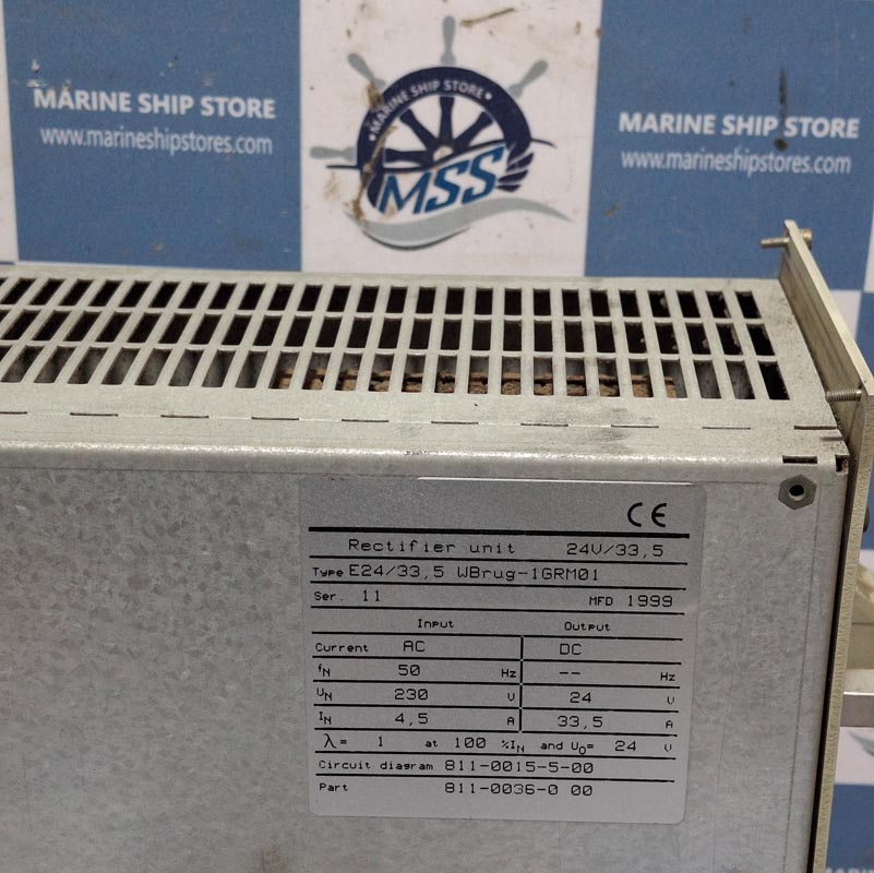 MARINE ELECTRONIC E24-33-5 WBRUG-1GRM01 RECTIFIER UNIT