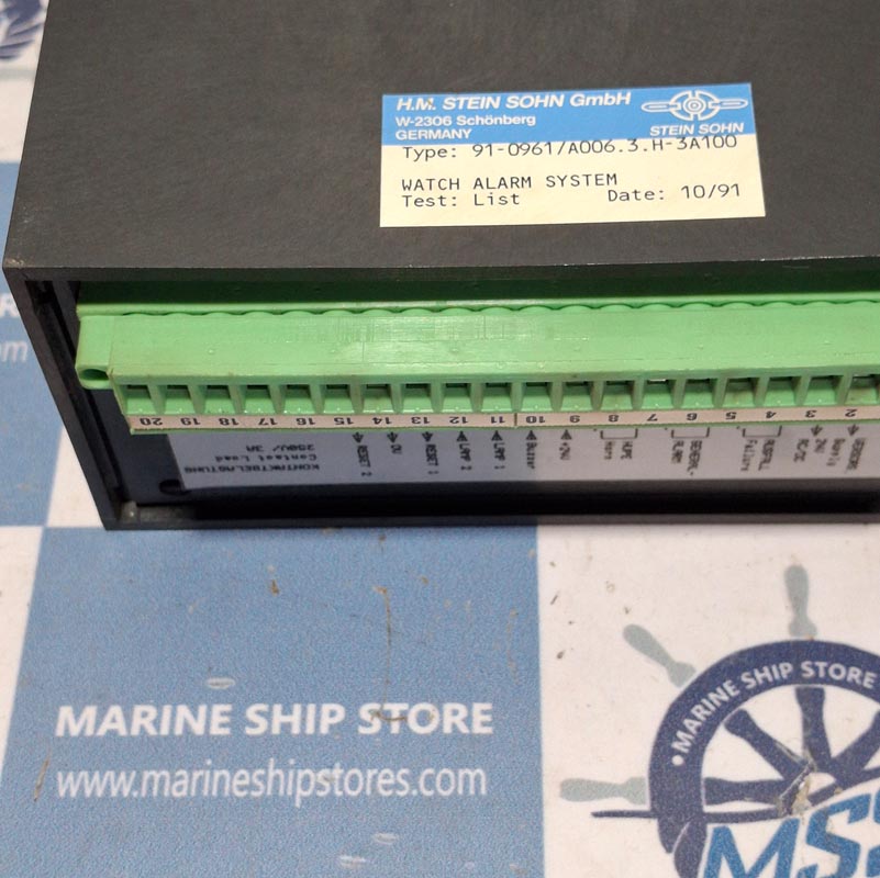 STEIN SOHN 91-0961 A006.3.H-3A100 WATCH ALARM SYSTEM