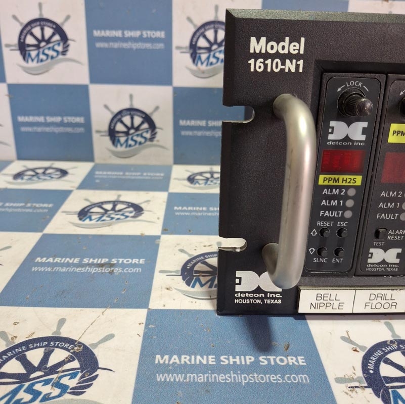 DETCON INC. MODEL 1610-N RACK PART NO- 951-161040-000 GAS DETECTION CONTROL SYSTEM