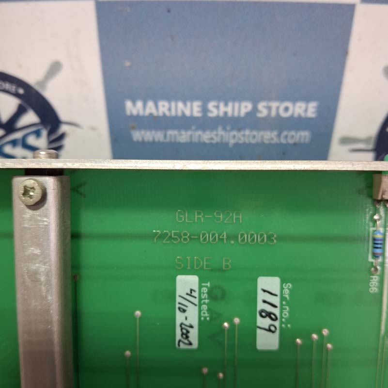 KONGSBERG AUTRONICA GLR-92A 7258-004.0003 INTERFACE BOARD-3 KONGSBERG AUTRONICA GLR-92A 7258-004.0003 INTERFACE BOARD