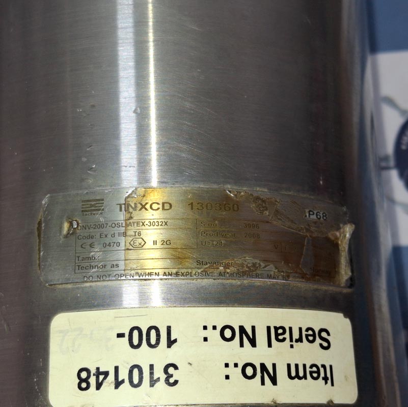 TECHNOR TNNXCD-130360 CYLINDRICAL FLAMEPROOF ENCLOSURES