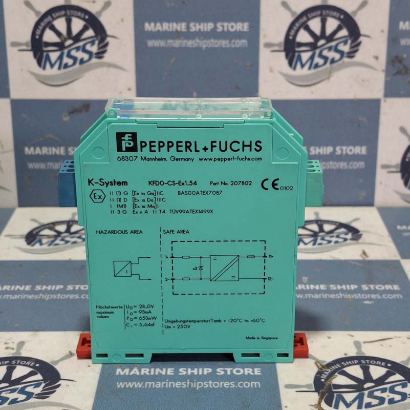 PEPPERL+FUCHS KFD0-CS-EX1.54 207802 REPEATER BARRIER MODULE