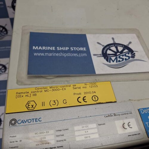 CAVOTEC MC-3000-EX N-7500 MICRO REMOTE CONTROL SYSTEM PANEL