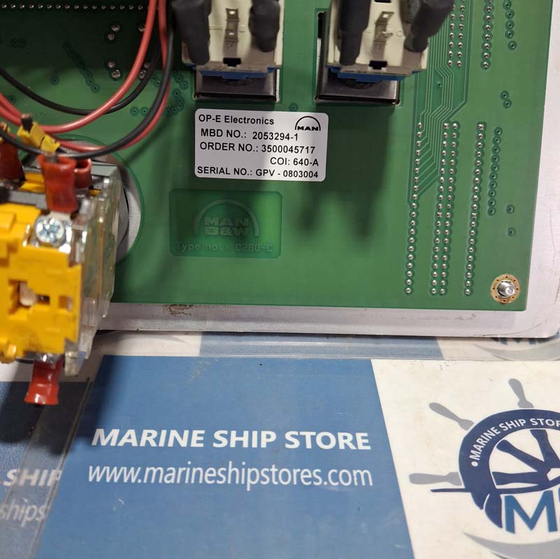 MAN B&W OP-E-ELECTRONICS MBD-NO-2053294-1 CONTROL PANEL-1 MAN B&W OP-E-ELECTRONICS MBD-NO-2053294-1 CONTROL PANEL