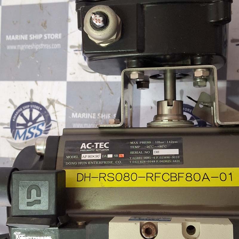 AC-TEC AP-80X90 ITS-100 POSITION MONITORING SWITCH PNEUMATIC ACTUATOR