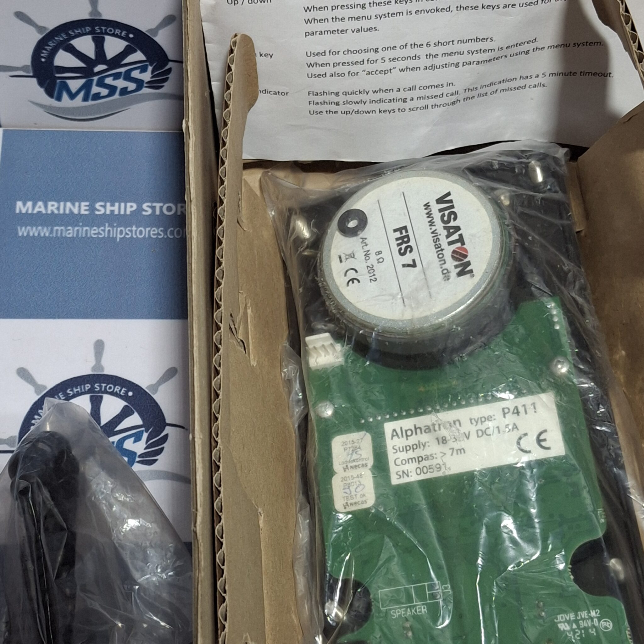 ALPHATRON P411 FLUSH MOUNTED COMMUNICATION STATION - Marine Ship Store