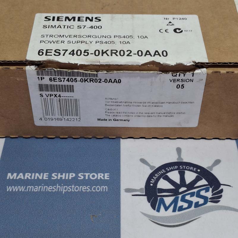 SIEMENS PS 405-10A-A 6ES7 405-0KR02-0AA0 SIMATIC S7-400 POWER SUPPLY