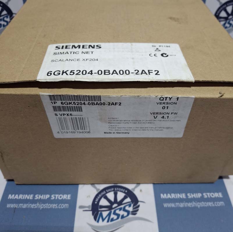 SIEMENS SCALANCE XF204 6GK5 204-0BA00-0AF2 SIMATIC NET INDUSTRIAL ETHERNET SWITCH-2 SIEMENS SCALANCE XF204 6GK5 204-0BA00-0AF2 SIMATIC NET INDUSTRIAL ETHERNET SWITCH