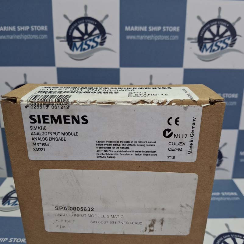 SIEMENS SM331 6ES7 331-7NF00-0AB0 SIMATIC S7 ANALOG INPUT MODULE