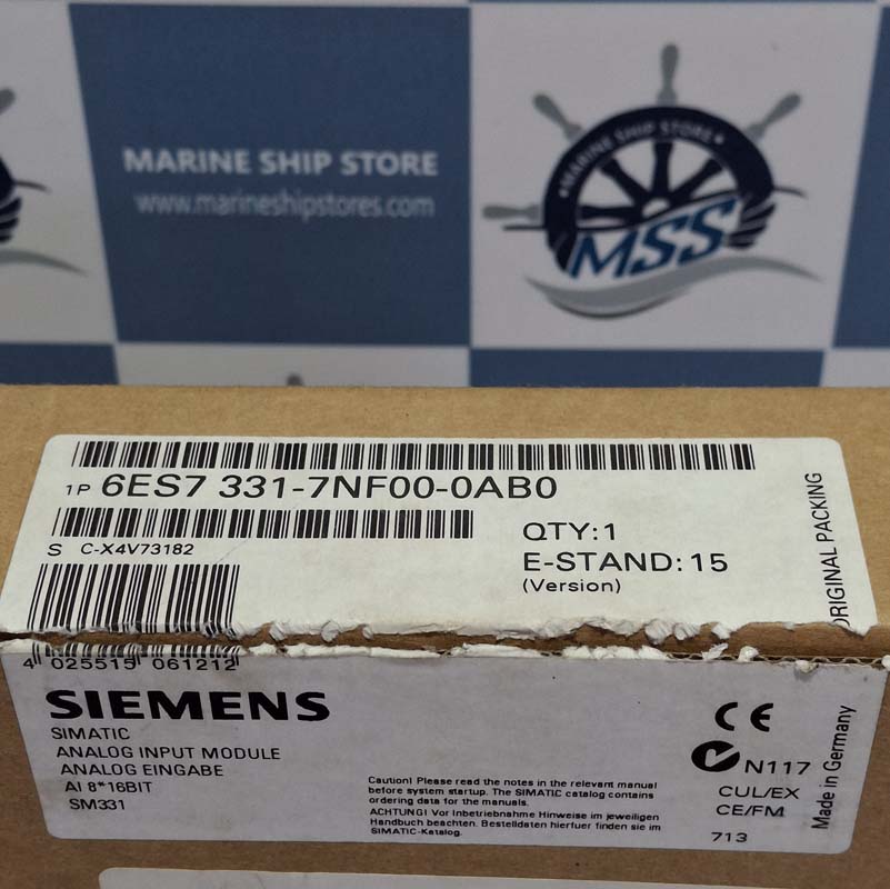 SIEMENS SM331 6ES7 331-7NF00-0AB0 SIMATIC S7 ANALOG INPUT MODULE