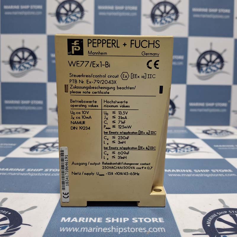 PEPPERL +FUCHS WE77-EX1-BI DISCONNECT CIRCUIT AMPLIFIER-2 PEPPERL +FUCHS WE77-EX1-BI DISCONNECT CIRCUIT AMPLIFIER