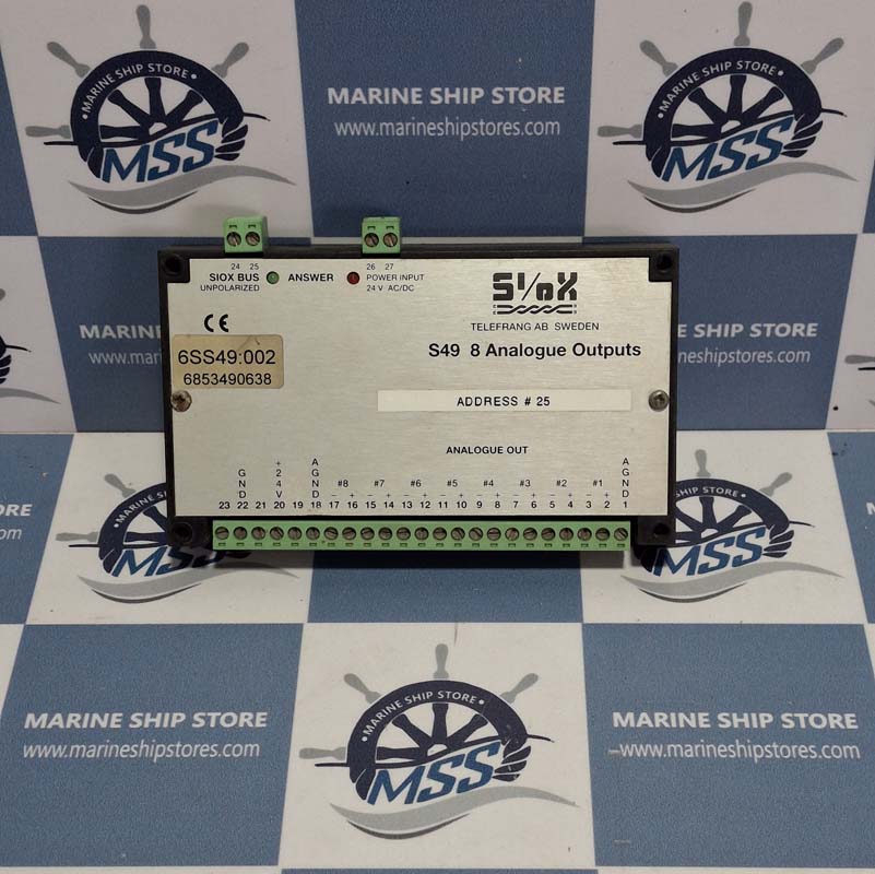 SIOX TELEFRANG S49 8 ANALOGUE OUTPUTS MODULE