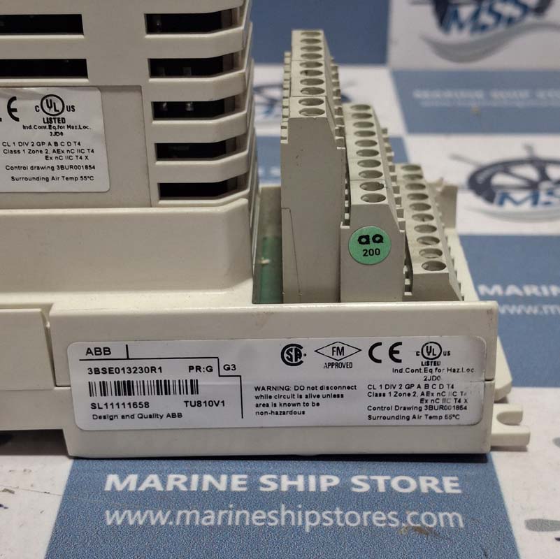 ABB DI810 3BSE008508R1 DIGITAL INPUT MODULE WITH 3BSE013230R1 TERMINATION UNIT