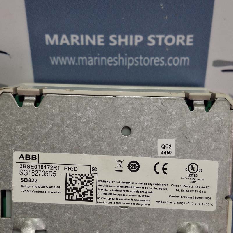 ABB SB822 3BSE018172R1 RECHARGEABLE BATTERY UNIT