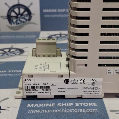 ABB TB820V2 CLUSTER MODEM IO MODULE WITH 3BSE013208R1 TERMINATION UNIT ...