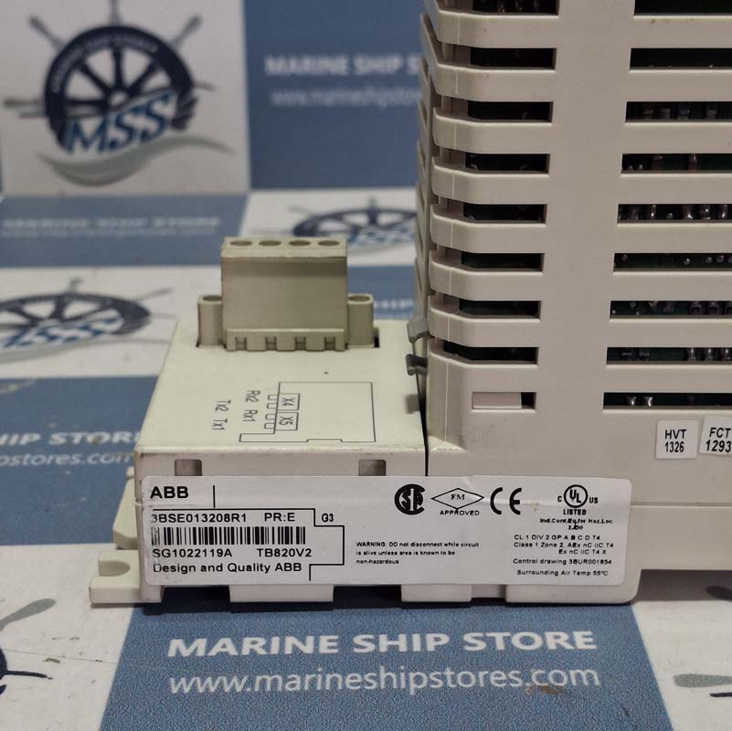 ABB TB820V2 CLUSTER MODEM IO MODULE WITH 3BSE013208R1 TERMINATION UNIT-4 ABB TB820V2 CLUSTER MODEM IO MODULE WITH 3BSE013208R1 TERMINATION UNIT