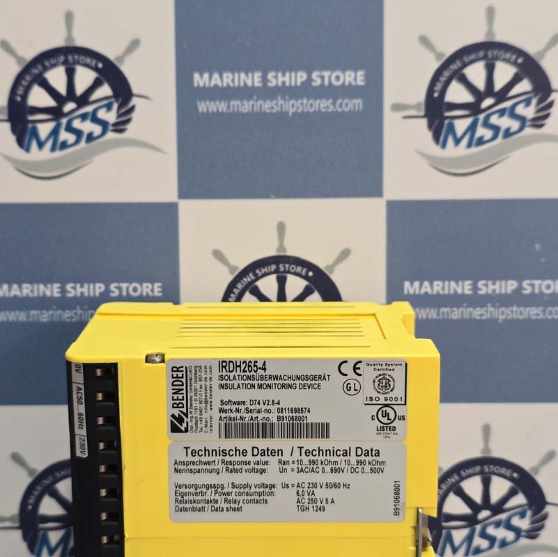 BENDER IRDH265-4 INSULATION MONITORING DEVICE